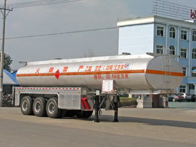 34吨乙酸铝合金罐运输车